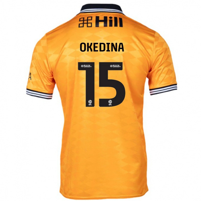 Danxen Kinder Jubril Okedina #15 Orange Heimtrikot Trikot 2024/25 T-Shirt Schweiz