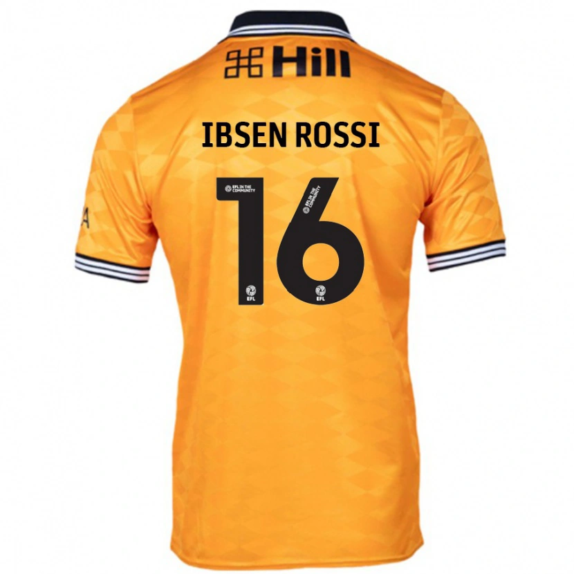 Danxen Kinder Zeno Ibsen Rossi #16 Orange Heimtrikot Trikot 2024/25 T-Shirt Schweiz