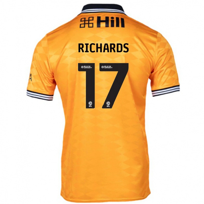 Danxen Kinder Taylor Richards #17 Orange Heimtrikot Trikot 2024/25 T-Shirt Schweiz