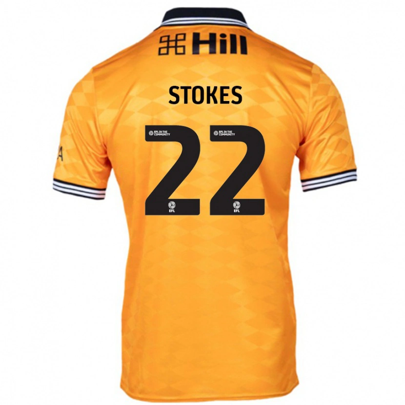 Danxen Kinder Josh Stokes #22 Orange Heimtrikot Trikot 2024/25 T-Shirt Schweiz