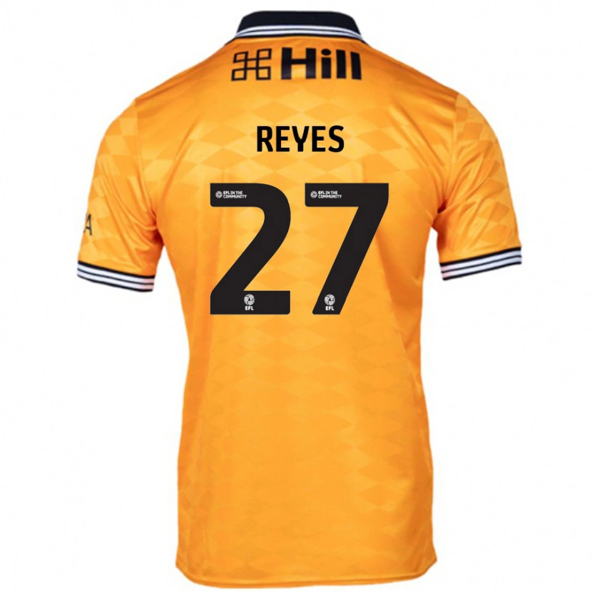 Danxen Kinder Vicente Reyes #27 Orange Heimtrikot Trikot 2024/25 T-Shirt Schweiz