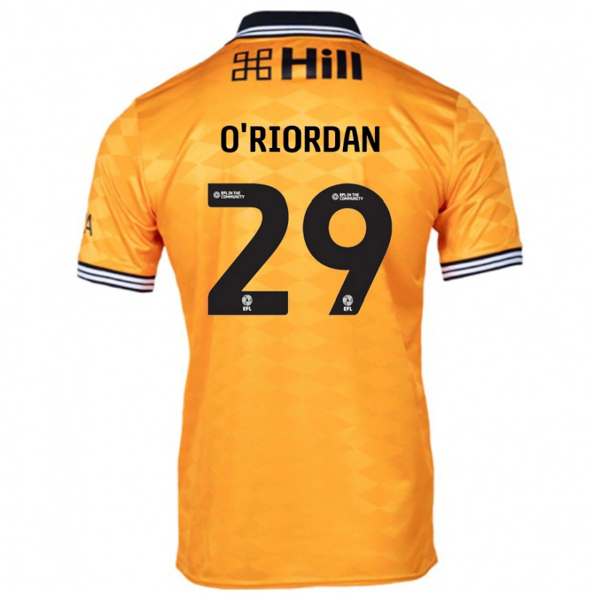 Danxen Kinder Connor O'riordan #29 Orange Heimtrikot Trikot 2024/25 T-Shirt Schweiz