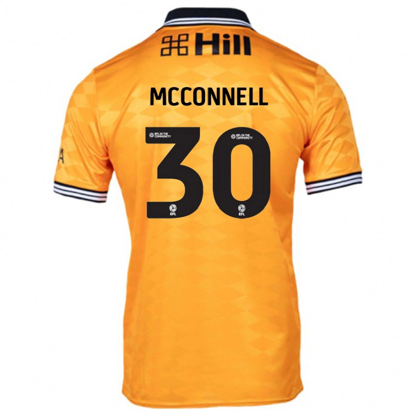 Danxen Kinder Glenn Mcconnell #30 Orange Heimtrikot Trikot 2024/25 T-Shirt Schweiz