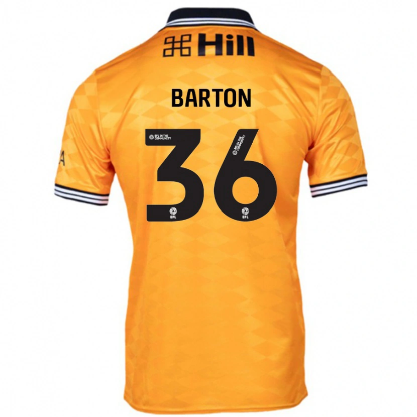 Danxen Kinder Dan Barton #36 Orange Heimtrikot Trikot 2024/25 T-Shirt Schweiz