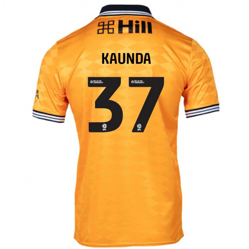 Danxen Kinder Amaru Kaunda #37 Orange Heimtrikot Trikot 2024/25 T-Shirt Schweiz