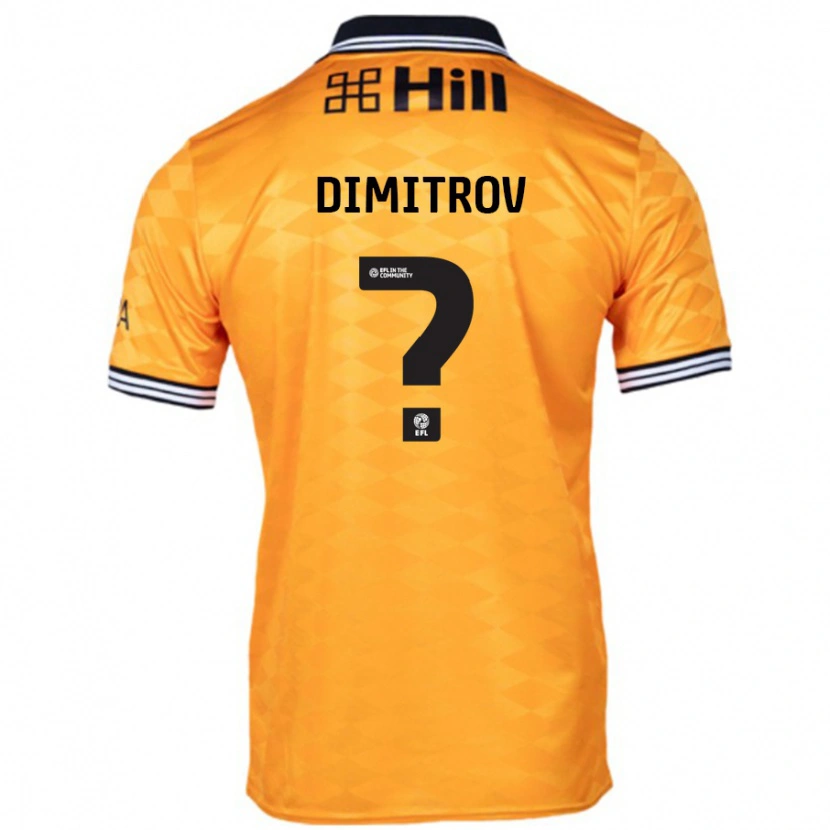 Danxen Kinder Aleksandar Dimitrov #0 Orange Heimtrikot Trikot 2024/25 T-Shirt Schweiz