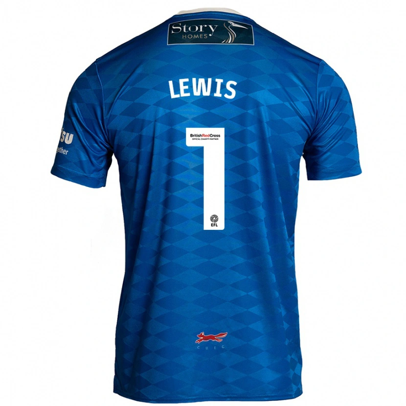 Danxen Kinder Harry Lewis #1 Blau Heimtrikot Trikot 2024/25 T-Shirt Schweiz