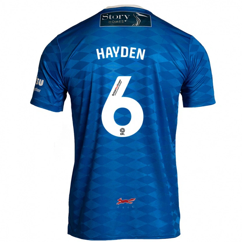 Danxen Kinder Aaron Hayden #6 Blau Heimtrikot Trikot 2024/25 T-Shirt Schweiz