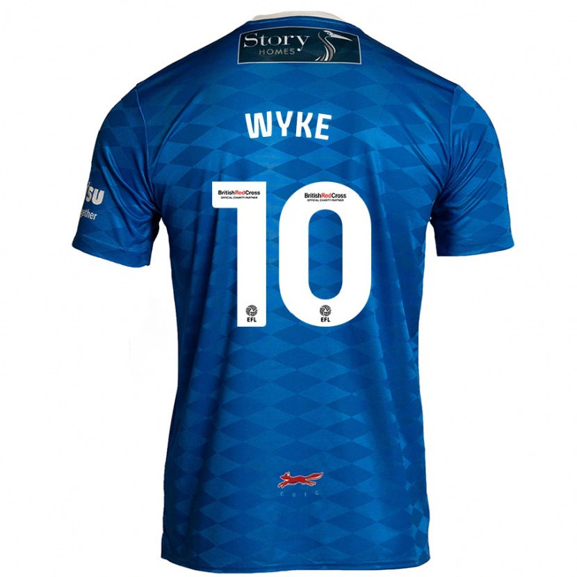 Danxen Kinder Charlie Wyke #10 Blau Heimtrikot Trikot 2024/25 T-Shirt Schweiz