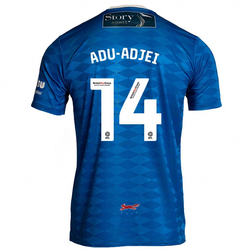 Danxen Kinder Daniel Adu-Adjei #14 Blau Heimtrikot Trikot 2024/25 T-Shirt Schweiz