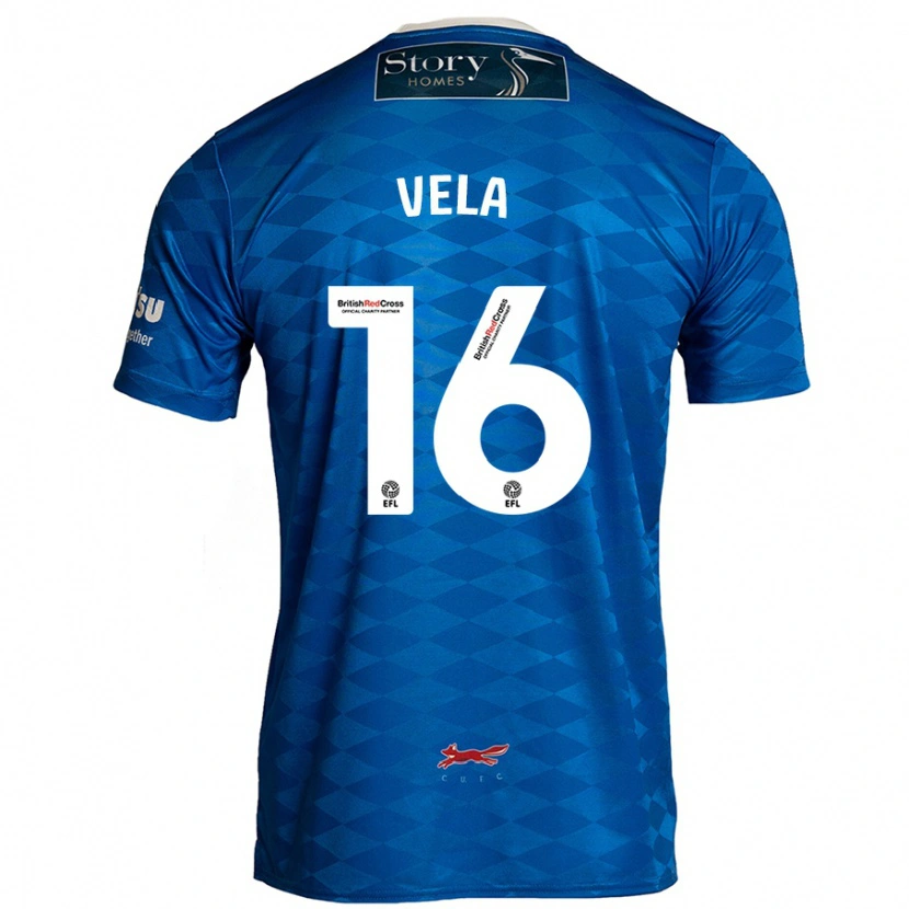 Danxen Kinder Josh Vela #16 Blau Heimtrikot Trikot 2024/25 T-Shirt Schweiz