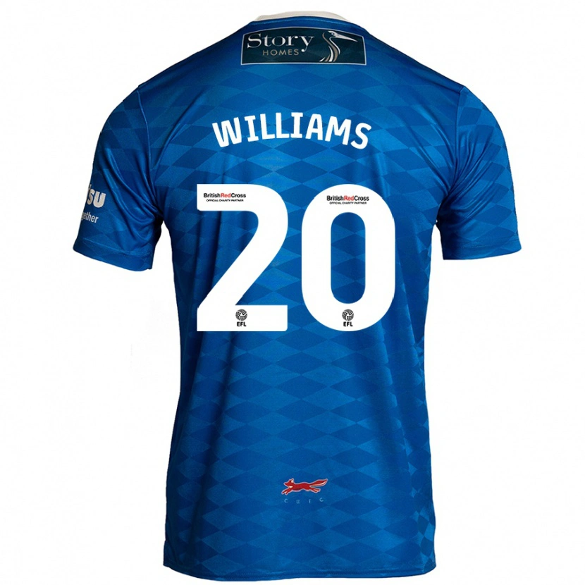 Danxen Kinder Ben Williams #20 Blau Heimtrikot Trikot 2024/25 T-Shirt Schweiz