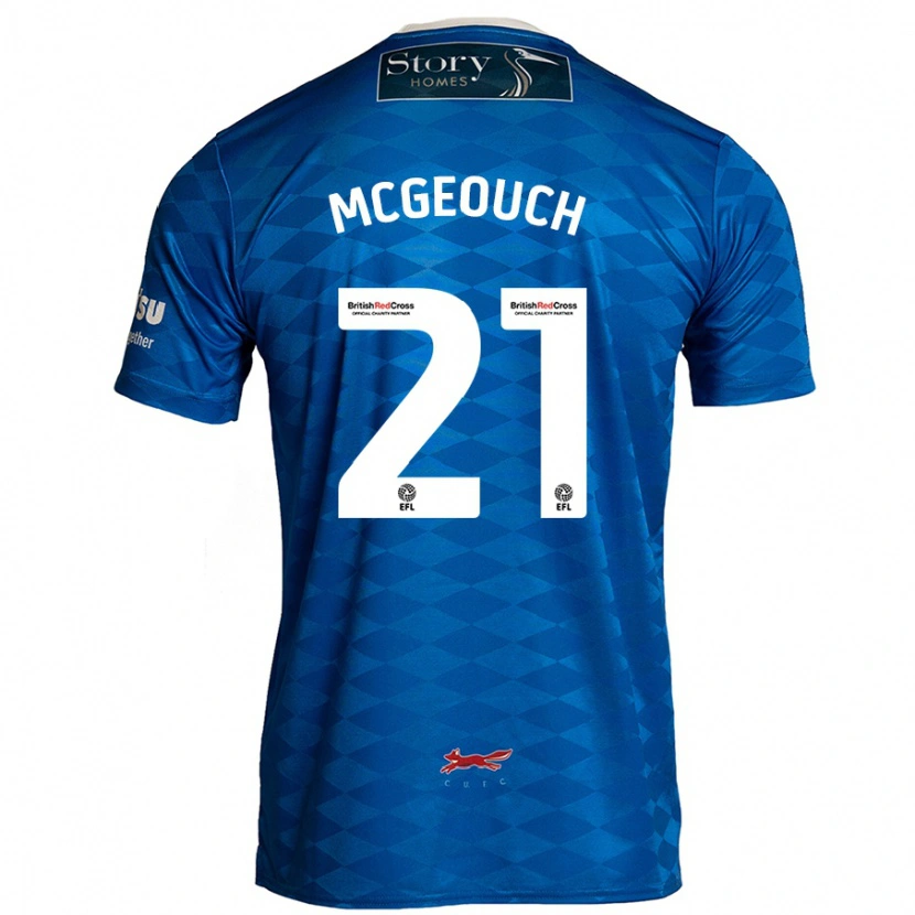 Danxen Kinder Dylan Mcgeouch #21 Blau Heimtrikot Trikot 2024/25 T-Shirt Schweiz