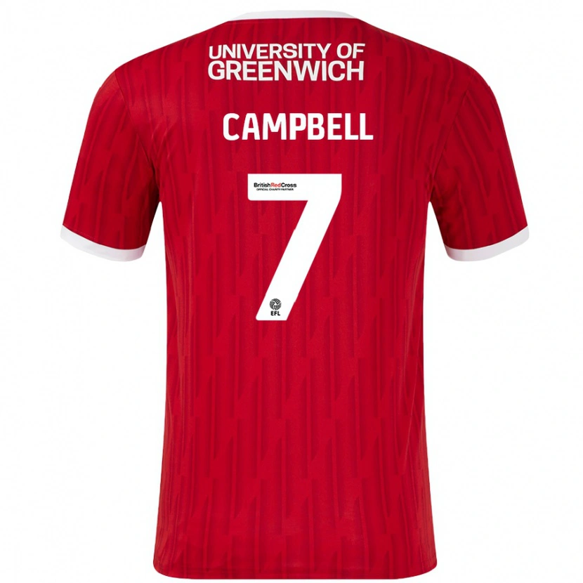 Danxen Kinder Tyreece Campbell #7 Rot Weiß Heimtrikot Trikot 2024/25 T-Shirt Schweiz