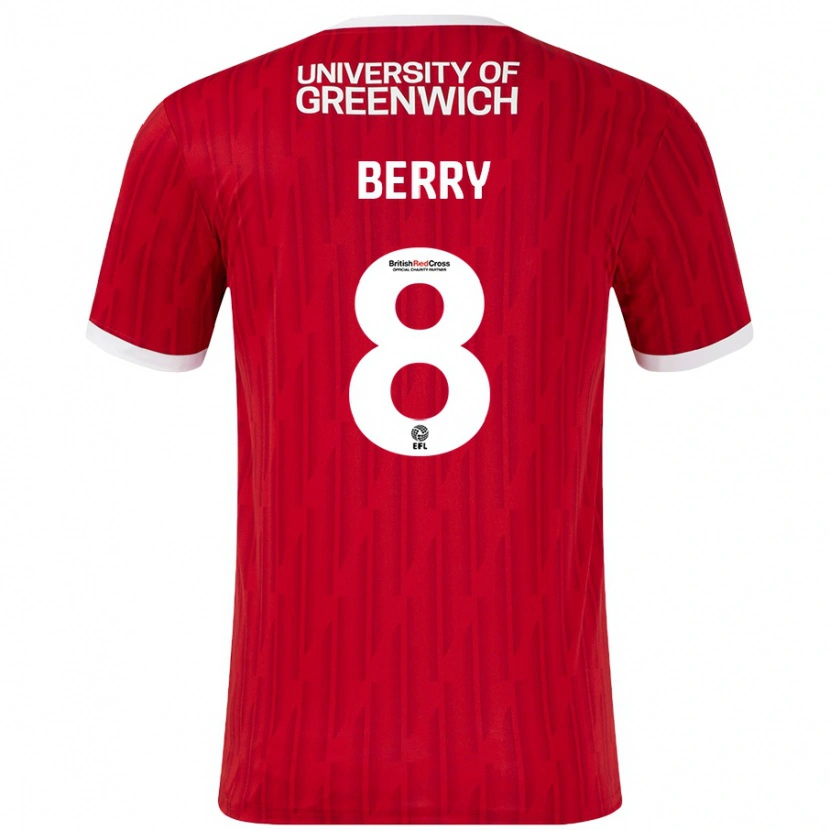 Danxen Kinder Luke Berry #8 Rot Weiß Heimtrikot Trikot 2024/25 T-Shirt Schweiz