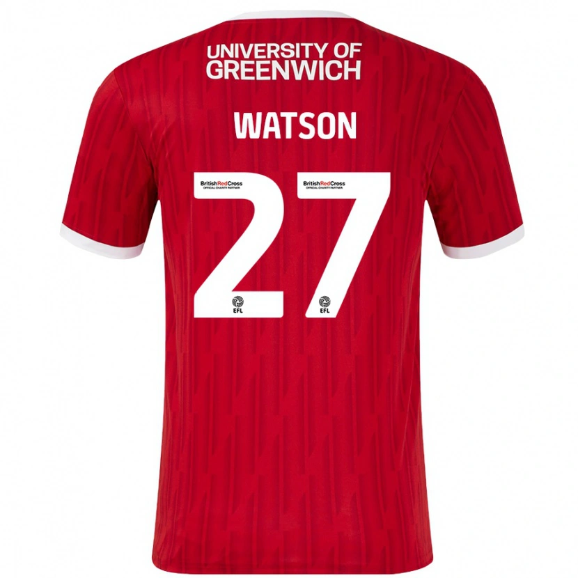 Danxen Kinder Tennai Watson #27 Rot Weiß Heimtrikot Trikot 2024/25 T-Shirt Schweiz