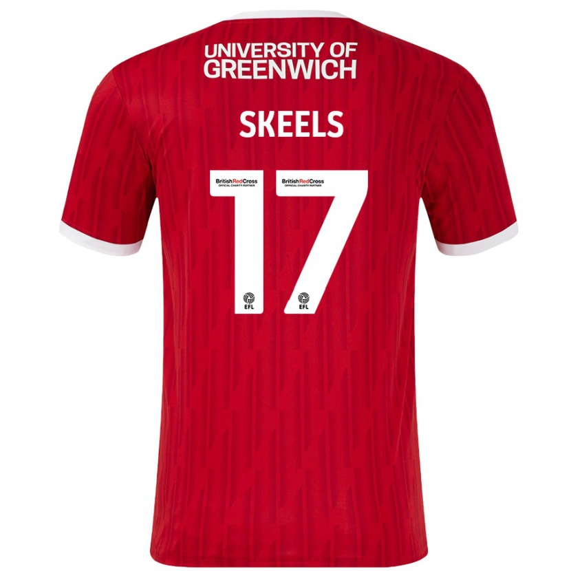 Danxen Kinder Kiera Skeels #17 Rot Weiß Heimtrikot Trikot 2024/25 T-Shirt Schweiz