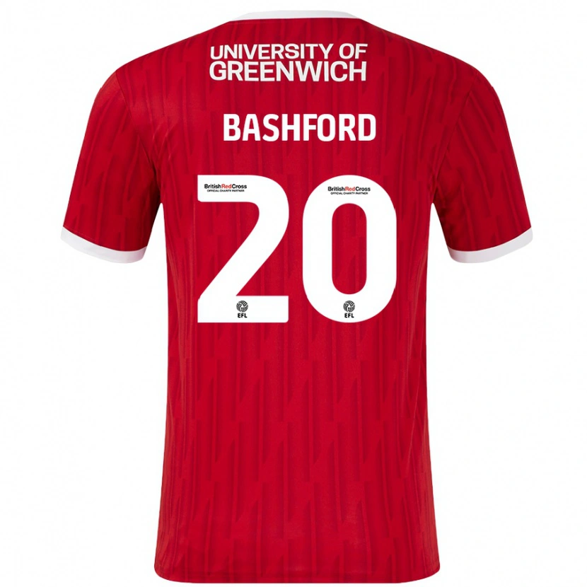 Danxen Kinder Mary Bashford #20 Rot Weiß Heimtrikot Trikot 2024/25 T-Shirt Schweiz