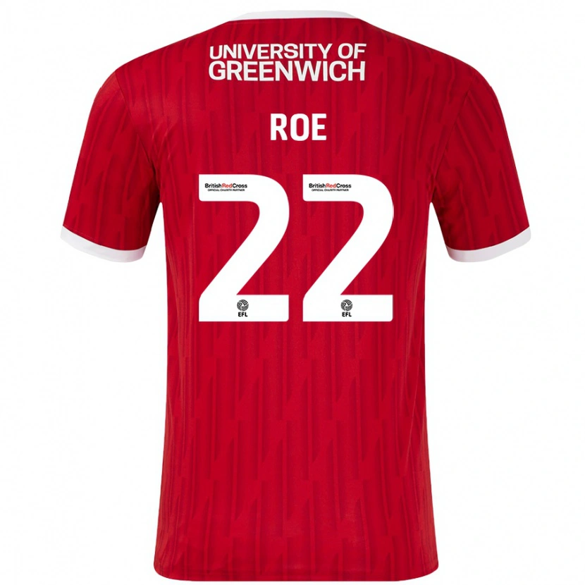 Danxen Kinder Bethan Roe #22 Rot Weiß Heimtrikot Trikot 2024/25 T-Shirt Schweiz