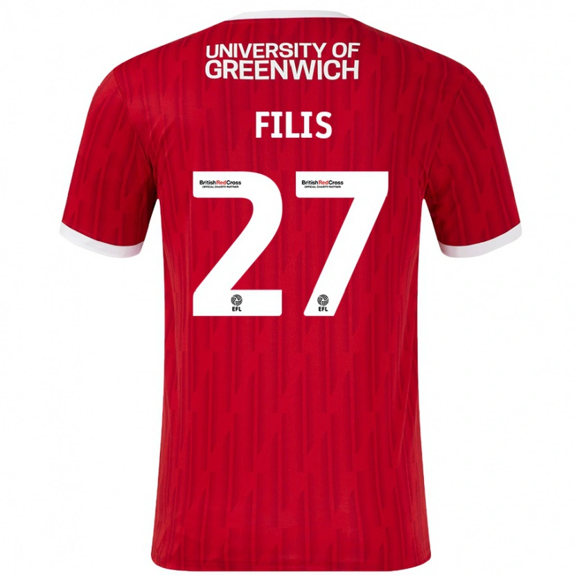 Danxen Kinder Melisa Filis #27 Rot Weiß Heimtrikot Trikot 2024/25 T-Shirt Schweiz