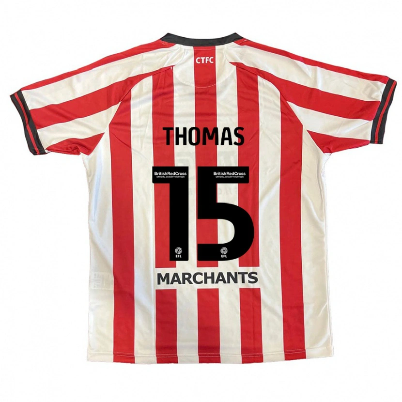 Danxen Kinder Jordan Thomas #15 Rot Weiß Heimtrikot Trikot 2024/25 T-Shirt Schweiz