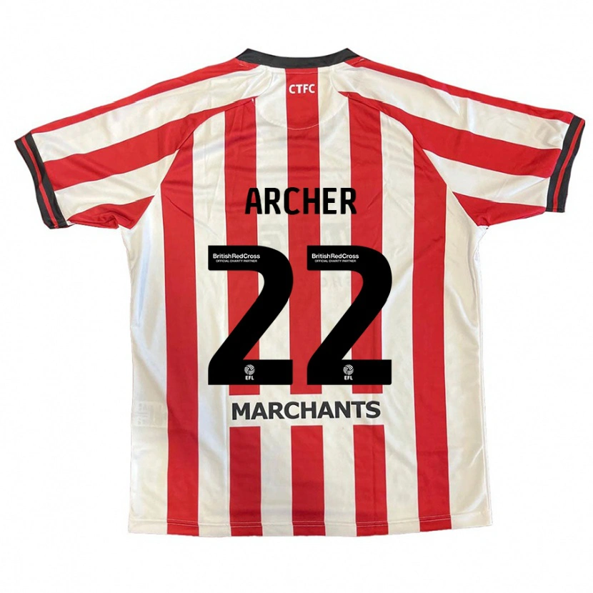 Danxen Kinder Ethon Archer #22 Rot Weiß Heimtrikot Trikot 2024/25 T-Shirt Schweiz