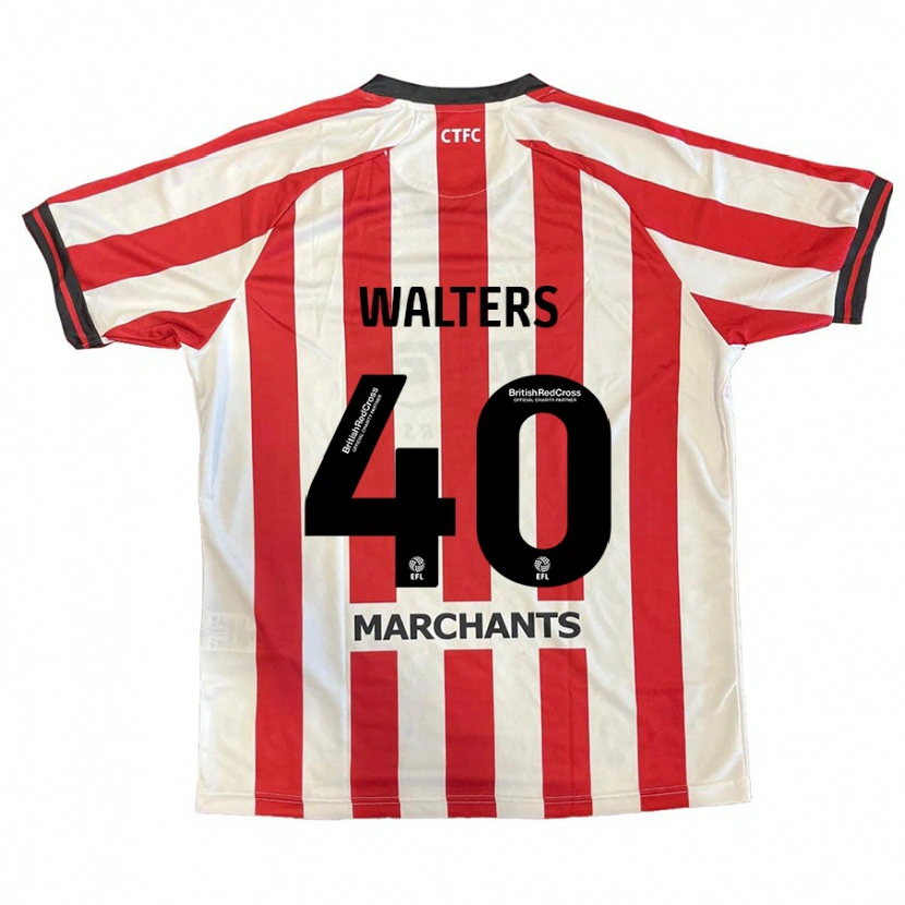 Danxen Kinder Cameron Walters #40 Rot Weiß Heimtrikot Trikot 2024/25 T-Shirt Schweiz