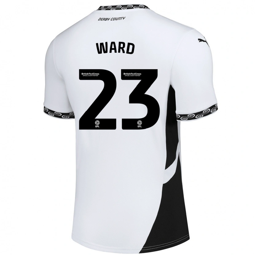 Danxen Kinder Joe Ward #23 Weiß Schwarz Heimtrikot Trikot 2024/25 T-Shirt Schweiz