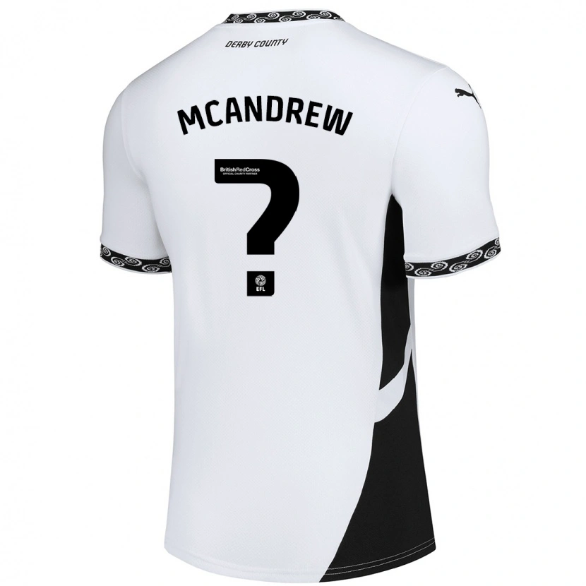 Danxen Kinder Niall Mcandrew #0 Weiß Schwarz Heimtrikot Trikot 2024/25 T-Shirt Schweiz