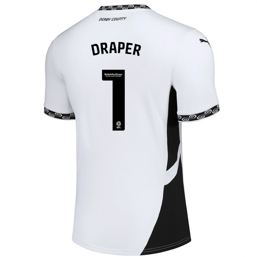 Danxen Kinder Anna Draper #1 Weiß Schwarz Heimtrikot Trikot 2024/25 T-Shirt Schweiz