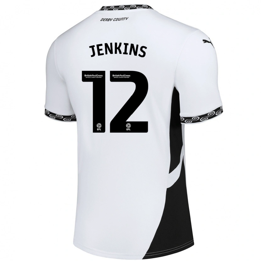 Danxen Kinder Camille Jenkins #12 Weiß Schwarz Heimtrikot Trikot 2024/25 T-Shirt Schweiz