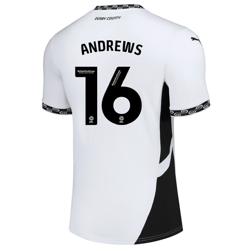 Danxen Kinder Marli Rhodes-Andrews #16 Weiß Schwarz Heimtrikot Trikot 2024/25 T-Shirt Schweiz