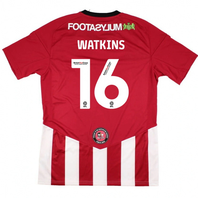 Danxen Kinder Zoe Watkins #16 Rot Weiß Heimtrikot Trikot 2024/25 T-Shirt Schweiz