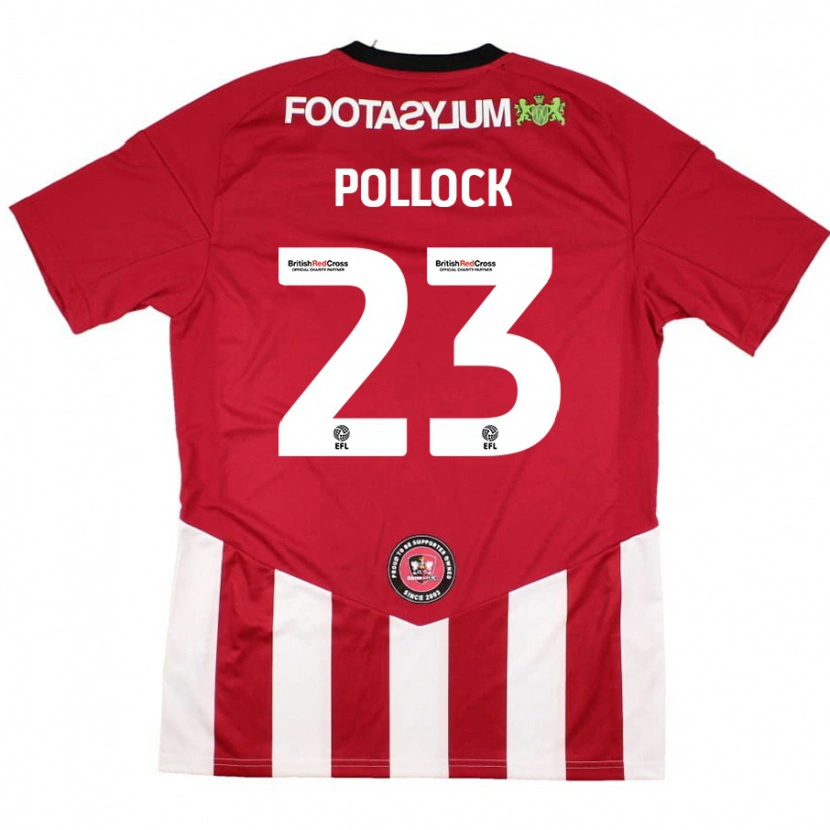 Danxen Kinder Amber Pollock #23 Rot Weiß Heimtrikot Trikot 2024/25 T-Shirt Schweiz