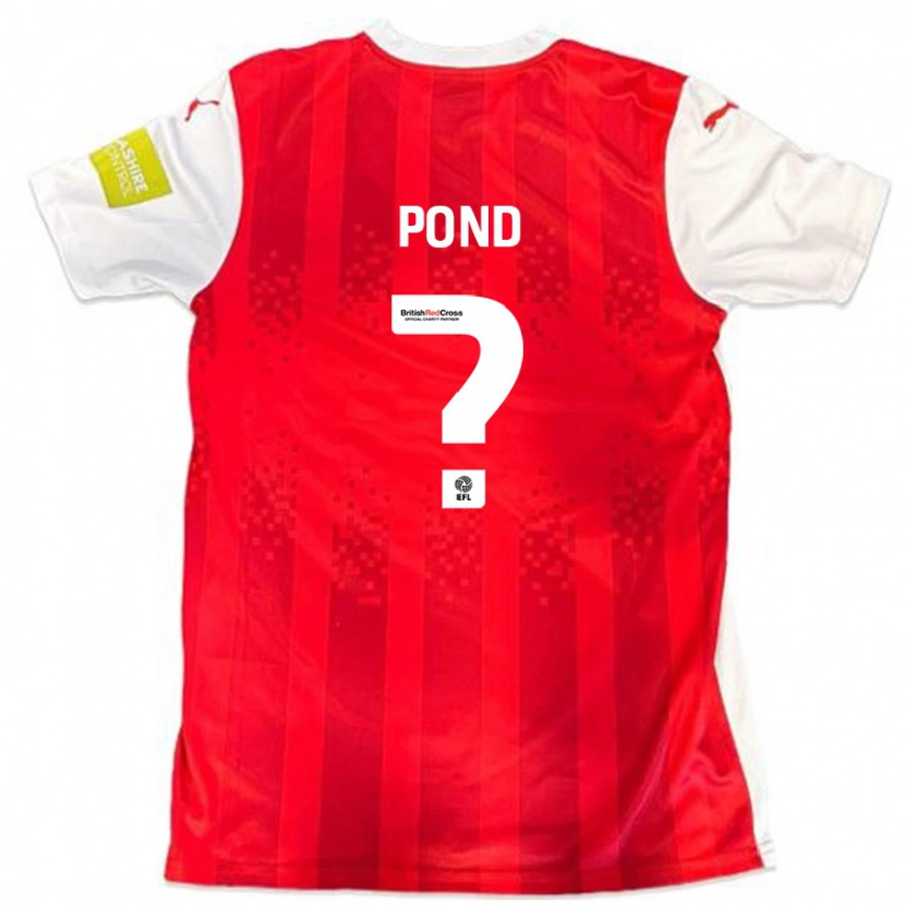 Danxen Kinder Nathan Pond #0 Rot Weiß Heimtrikot Trikot 2024/25 T-Shirt Schweiz