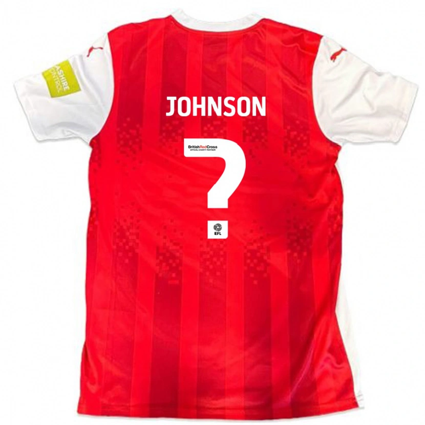 Danxen Kinder Will Johnson #0 Rot Weiß Heimtrikot Trikot 2024/25 T-Shirt Schweiz