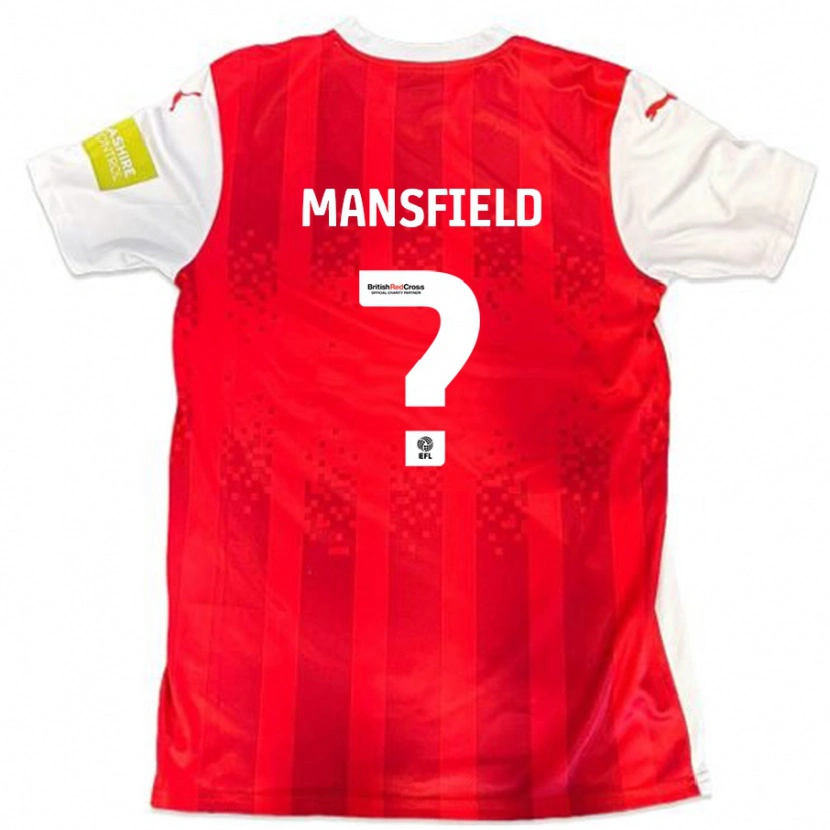 Danxen Kinder Ronan Mansfield #0 Rot Weiß Heimtrikot Trikot 2024/25 T-Shirt Schweiz