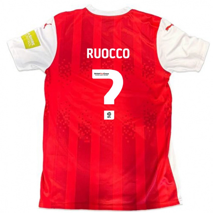 Danxen Kinder Alessio Ruocco #0 Rot Weiß Heimtrikot Trikot 2024/25 T-Shirt Schweiz