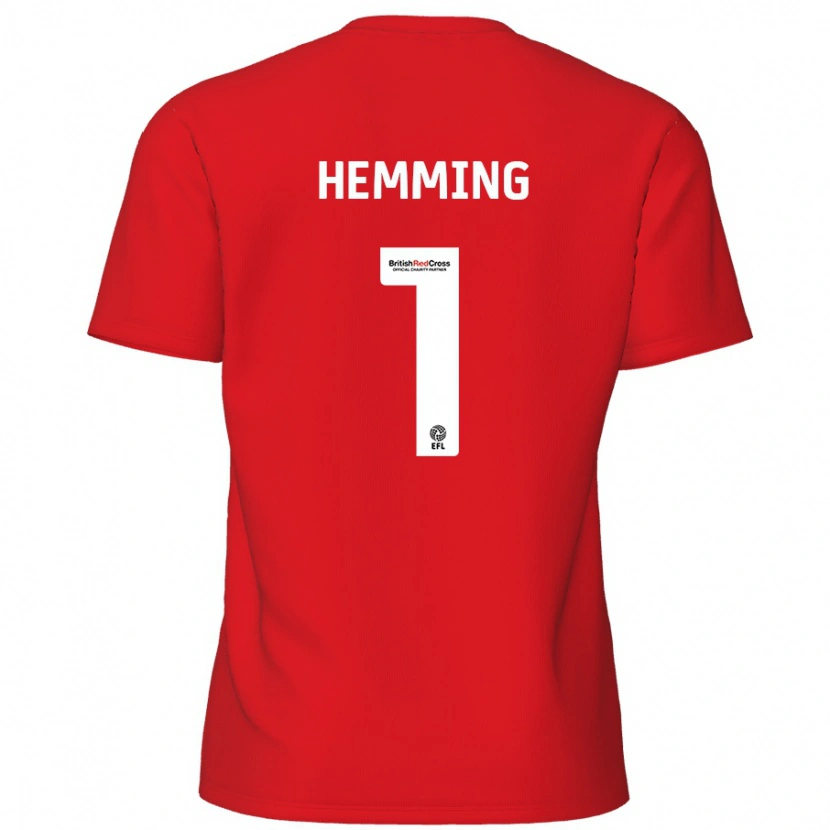 Danxen Kinder Zach Hemming #1 Rot Heimtrikot Trikot 2024/25 T-Shirt Schweiz