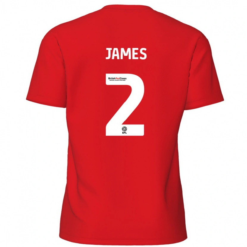 Danxen Kinder Tom James #2 Rot Heimtrikot Trikot 2024/25 T-Shirt Schweiz