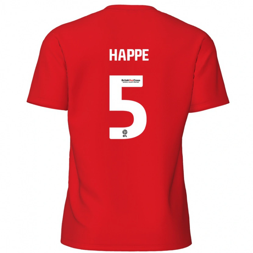 Danxen Kinder Dan Happe #5 Rot Heimtrikot Trikot 2024/25 T-Shirt Schweiz