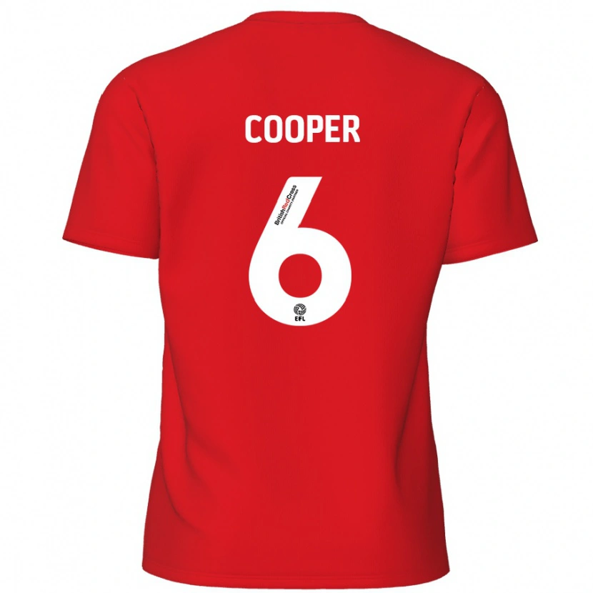 Danxen Kinder Brandon Cooper #6 Rot Heimtrikot Trikot 2024/25 T-Shirt Schweiz