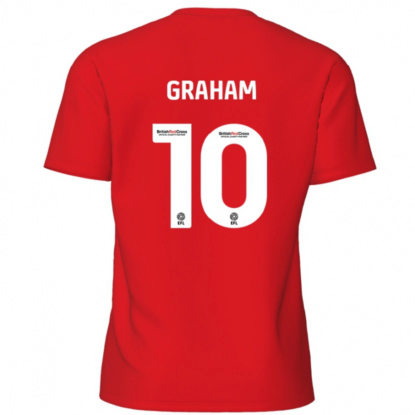 Danxen Kinder Jordan Graham #10 Rot Heimtrikot Trikot 2024/25 T-Shirt Schweiz