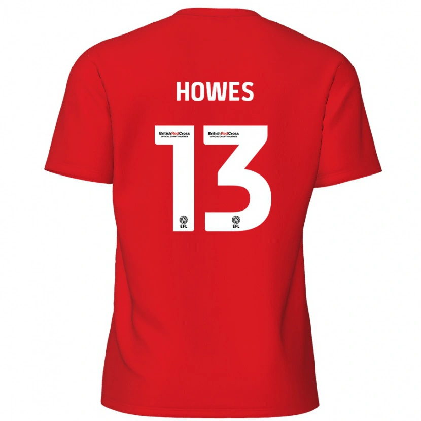 Danxen Kinder Sam Howes #13 Rot Heimtrikot Trikot 2024/25 T-Shirt Schweiz