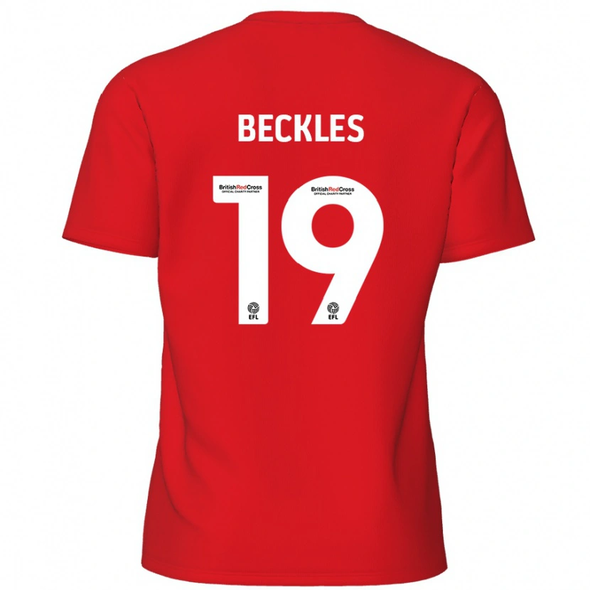 Danxen Kinder Omar Beckles #19 Rot Heimtrikot Trikot 2024/25 T-Shirt Schweiz