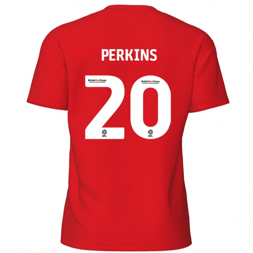 Danxen Kinder Sonny Perkins #20 Rot Heimtrikot Trikot 2024/25 T-Shirt Schweiz