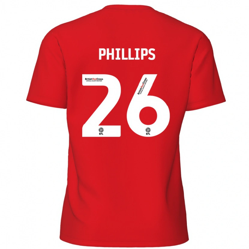 Danxen Kinder Noah Phillips #26 Rot Heimtrikot Trikot 2024/25 T-Shirt Schweiz