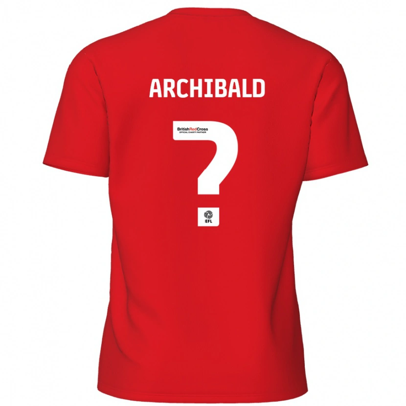 Danxen Kinder Aaron Archibald #0 Rot Heimtrikot Trikot 2024/25 T-Shirt Schweiz