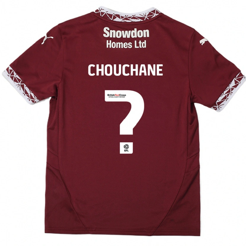 Danxen Kinder Samy Chouchane #0 Burgundrot Heimtrikot Trikot 2024/25 T-Shirt Schweiz