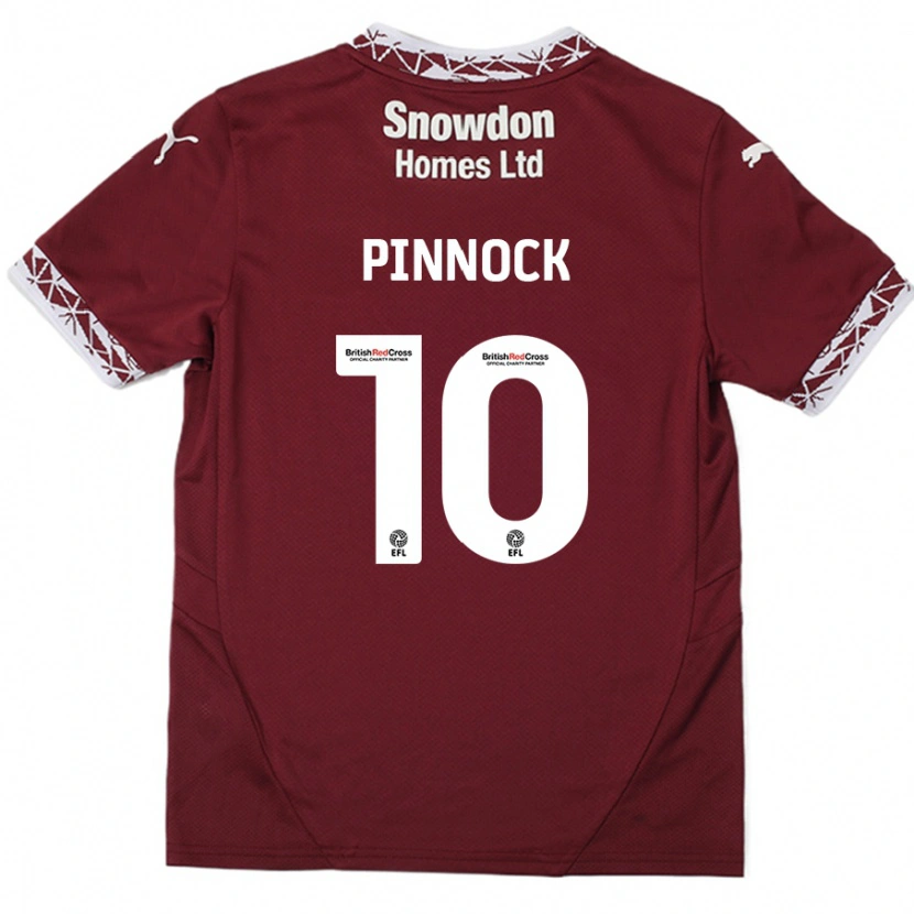 Danxen Kinder Mitch Pinnock #10 Burgundrot Heimtrikot Trikot 2024/25 T-Shirt Schweiz